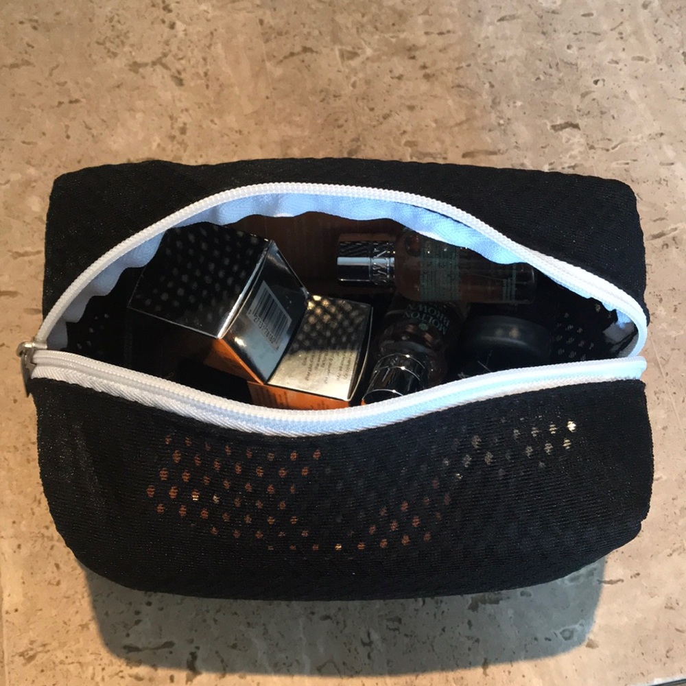 Saks Fifth Avenue Black Mesh Case/Bag